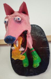 Papiermache skulptur