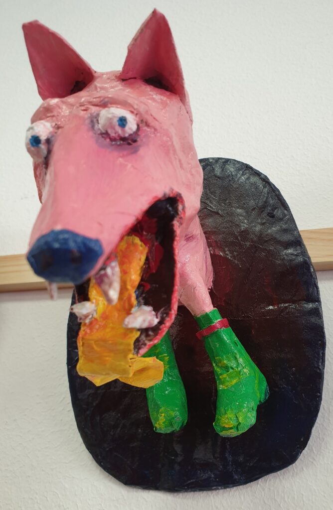 Papiermache skulptur